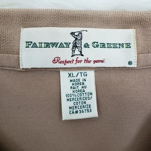 Fairway & Greene Golf Polo Shirt Men XL Mercerized Cotton Embroidered Golf Logo - Picture 7 of 8